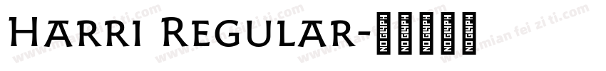 Harri Regular字体转换